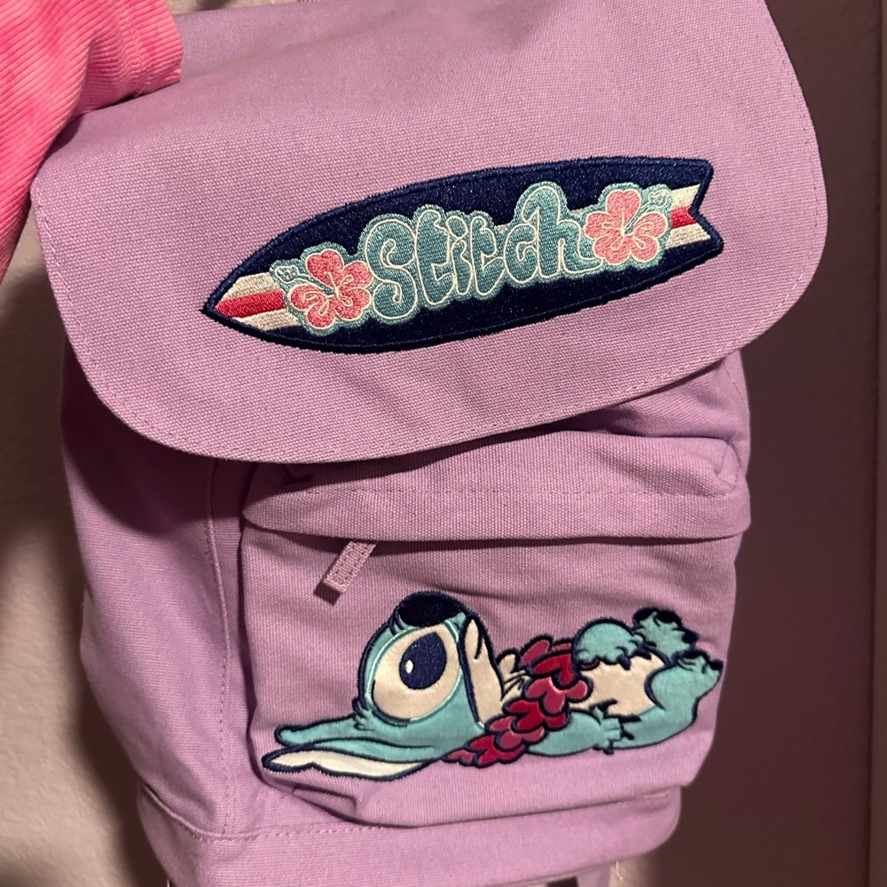 Disney Purple Stitch Backpack